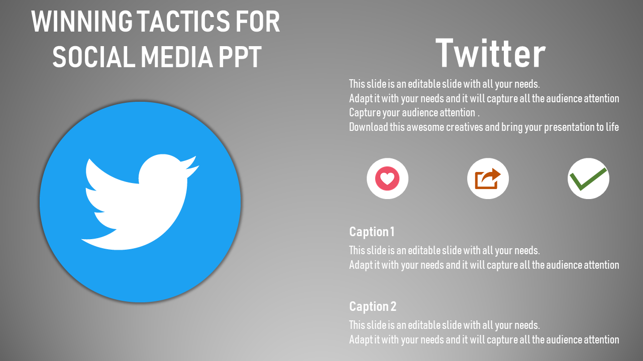 Try Our Social Media PPT Template And Google Slides